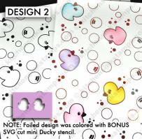 BKGD Design 2 - Ducky Bubbles bkgd pattern Digi laser printer download