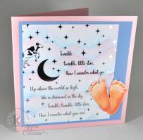 Twinkle Twinkle Toes Baby Card - from Kitchen Sink Stamps