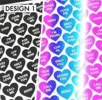 BKGD Design 1 - Conversation Hearts bkgd pattern Digi laser printer download