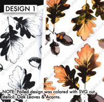 BKGD Design 1 - Oak Leaves and Acorns bkgd pattern Digi laser printer download