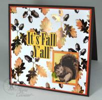 Fall foil and stencil card