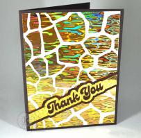 Safari Thank You card - from Kitchen Sink Stamps